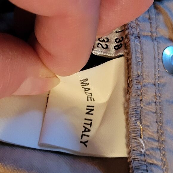 * * BLUMARINE SPARKLE STRETCHY DESIGNER JEANS - Picture 7 of 8